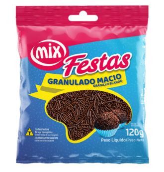 Granulado Macio 120g Mix Chocolate Escuro Unidade